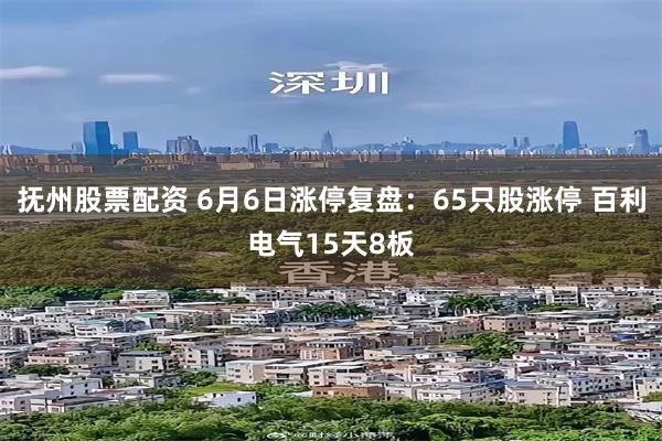 抚州股票配资 6月6日涨停复盘：65只股涨停 百利电气15天8板