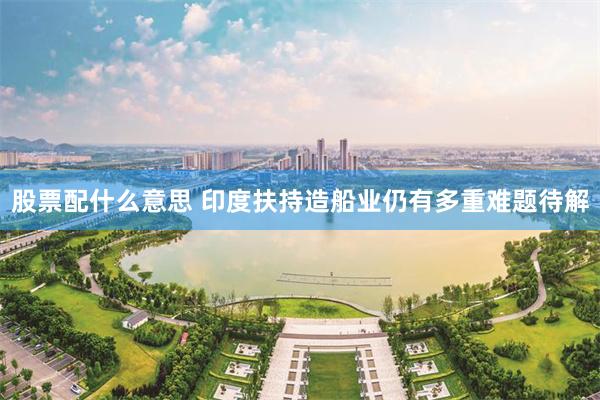 股票配什么意思 印度扶持造船业仍有多重难题待解