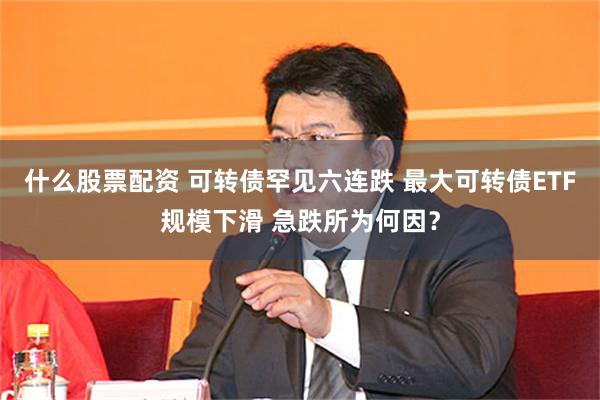 什么股票配资 可转债罕见六连跌 最大可转债ETF规模下滑 急跌所为何因？