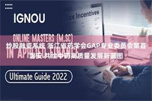 炒股融资系统 浙江省药学会GAP专业委员会聚首磐安 共绘中药高质量发展新蓝图