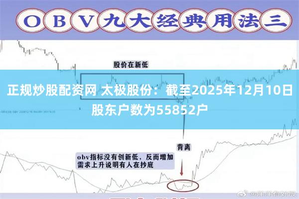 正规炒股配资网 太极股份：截至2025年12月10日股东户数为55852户