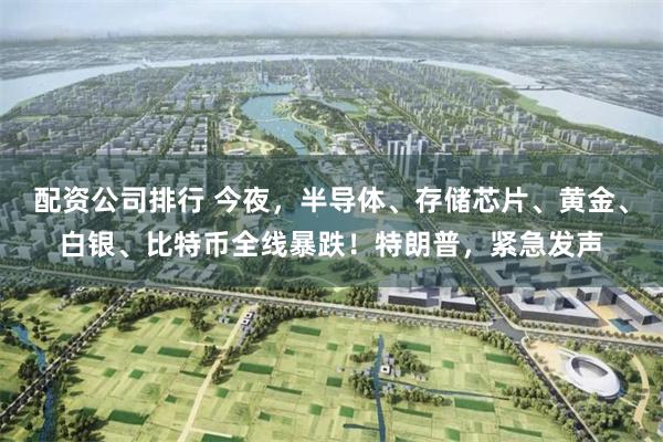 配资公司排行 今夜，半导体、存储芯片、黄金、白银、比特币全线暴跌！特朗普，紧急发声