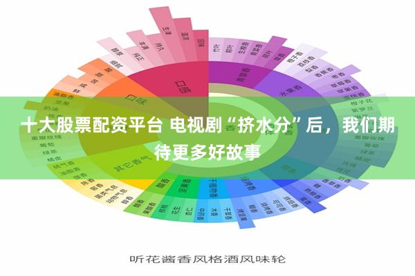 十大股票配资平台 电视剧“挤水分”后，我们期待更多好故事