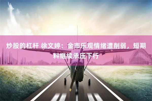 炒股的杠杆 徐文婷：金市乐观情绪遭削弱，短期料继续承压下行