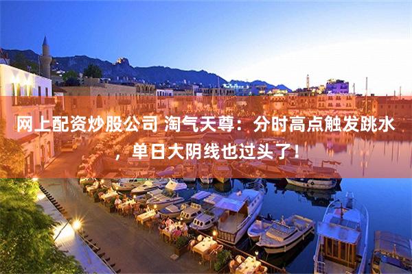 网上配资炒股公司 淘气天尊:分时高点触发跳水,单日大阴线也过头了!