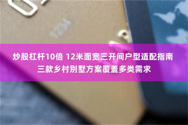 炒股杠杆10倍 12米面宽三开间户型适配指南 三款乡村别墅方案覆盖多类需求