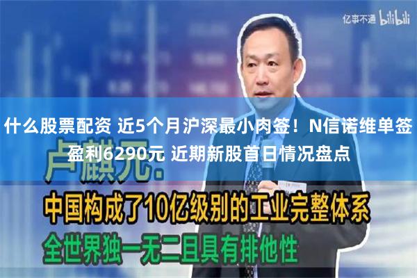 什么股票配资 近5个月沪深最小肉签！N信诺维单签盈利6290元 近期新股首日情况盘点