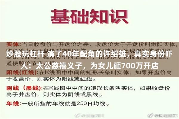炒股玩杠杆 演了40年配角的许绍雄，真实身份吓人：太公慈禧义子，为女儿砸700万开店